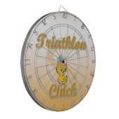 Triathlon Chick Dartscheibe (Vorderseite Links)