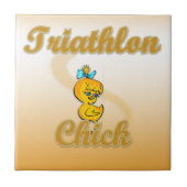 Triathlon Chick Fliese (Vorderseite)