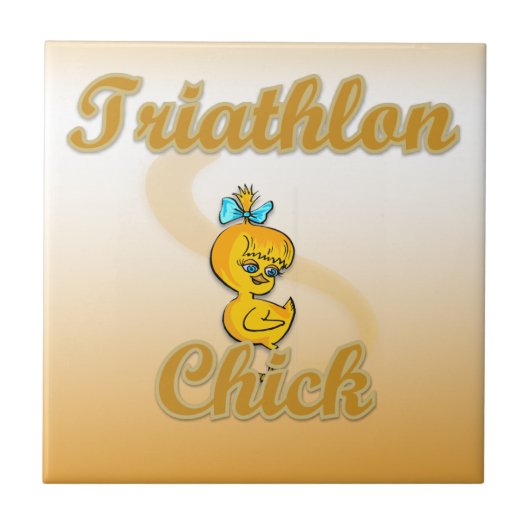 Triathlon Chick Fliese (Vorderseite)
