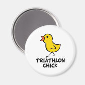 Triathlon Chick Magnet (Vorderseite/Rückseite)