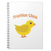 Triathlon Chick Notizblock (Vorderseite)