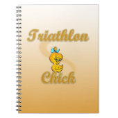 Triathlon Chick Notizblock (Vorderseite)