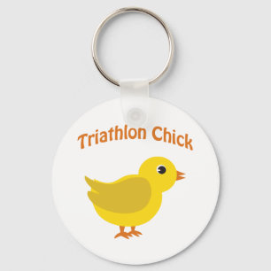 Triathlon Chick Schlüsselanhänger