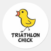 Triathlon Chick Stickers (Vorderseite)