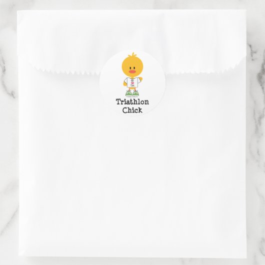 Triathlon Chick Stickers (Tasche)