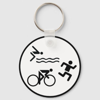triathlon circle icon schlüsselanhänger