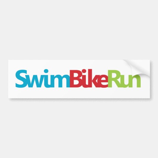 Triathlon Cool Design Autoaufkleber (Vorne)