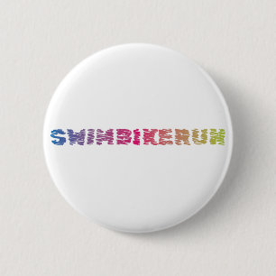Triathlon Cool Design Button