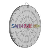 Triathlon Cool Design Dartscheibe (Vorderseite Links)