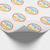 Triathlon Cool Design Geschenkpapier (Ecke)