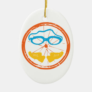 Triathlon Cool Design Keramik Ornament