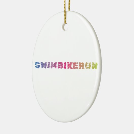 Triathlon Cool Design Keramik Ornament (Links)