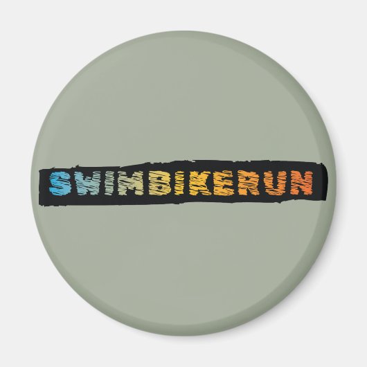 Triathlon Cool Design Magnet (Vorne)