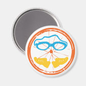 Triathlon Cool Design Magnet (Vorderseite/Rückseite)