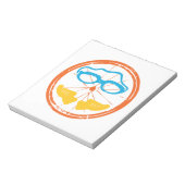 Triathlon Cool Design Notizblock (Rotiert)
