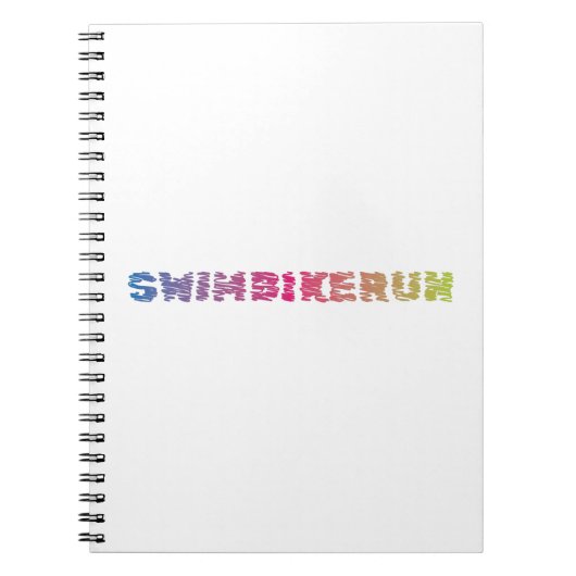 Triathlon Cool Design Notizblock (Vorderseite)