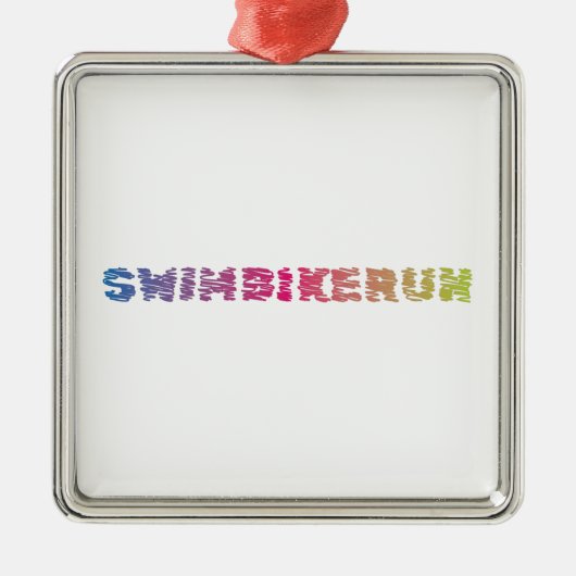 Triathlon Cool Design Ornament Aus Metall (Vorne)