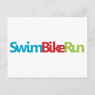 Triathlon Cool Design Postkarte