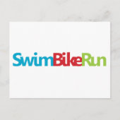 Triathlon Cool Design Postkarte (Vorderseite)