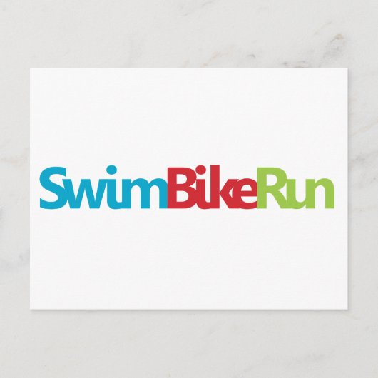 Triathlon Cool Design Postkarte (Vorderseite)