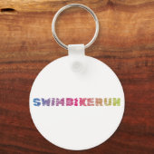 Triathlon Cool Design Schlüsselanhänger (Vorderseite)