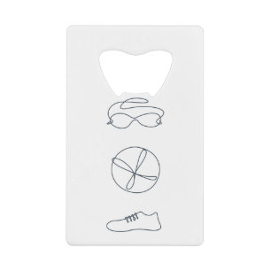 Triathlon cool neues Design Geldbeutel Flaschenöffner