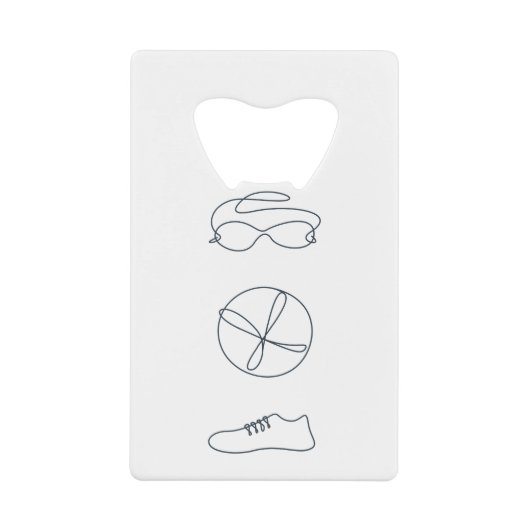 Triathlon cool neues Design Geldbeutel Flaschenöffner (Vorderseite)