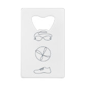 Triathlon cool neues Design Geldbeutel Flaschenöffner (Rückseite)