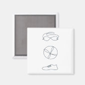 Triathlon cool neues Design Magnet (Vorderseite/Rückseite)
