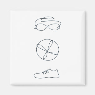 Triathlon cool neues Design Magnet