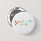 Triathlon cool und einzigartig Design Button (Vorne & Hinten)