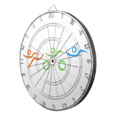 Triathlon cool und einzigartig Design Dartscheibe (Vorderseite rechts)