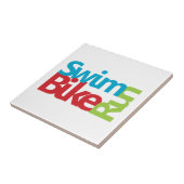 Triathlon cool und einzigartig Design Fliese (Seite)