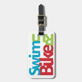 Triathlon cool und einzigartig Design Gepäckanhänger (Vorderseite vertikal)