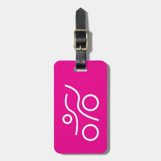 Triathlon cool und einzigartig Design Gepäckanhänger (Vorderseite vertikal)