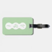 Triathlon cool und einzigartig Design Gepäckanhänger (Rückseite horizontal)