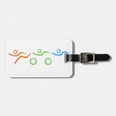 Triathlon cool und einzigartig Design Gepäckanhänger (Vorderseite horizontal)