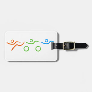 Triathlon cool und einzigartig Design Gepäckanhänger