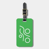 Triathlon cool und einzigartig Design Gepäckanhänger (Vorderseite vertikal)