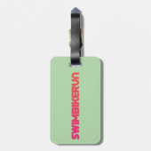 Triathlon cool und einzigartig Design Gepäckanhänger (Rückseite vertikal)