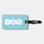 Triathlon cool und einzigartig Design Gepäckanhänger (Rückseite horizontal)