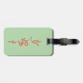 Triathlon cool und einzigartig Design Gepäckanhänger (Rückseite horizontal)