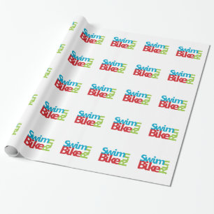 Triathlon cool und einzigartig Design Geschenkpapier