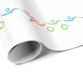 Triathlon cool und einzigartig Design Geschenkpapier (Rolleneckpunkt)