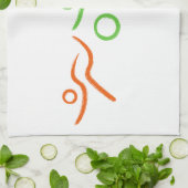 Triathlon cool und einzigartig Design Geschirrtuch (Gefaltet)