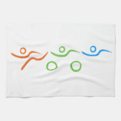 Triathlon cool und einzigartig Design Geschirrtuch (Horizontal)
