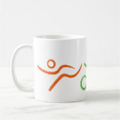 Triathlon cool und einzigartig Design Kaffeetasse (Links)