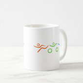 Triathlon cool und einzigartig Design Kaffeetasse (VorderseiteRechts)