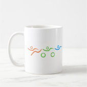 Triathlon cool und einzigartig Design Kaffeetasse (Links)