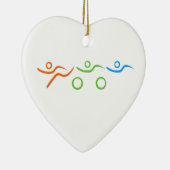 Triathlon cool und einzigartig Design Keramik Ornament (Rechts)